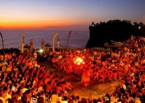 Kecak and Fire Dance Performance sunset